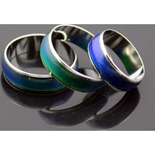 New Creative Color Changeable Ring Temperature Emotion Feeling Mood Rings for Women Men Jewelry Best Girl Gifts Fashion Jewelry