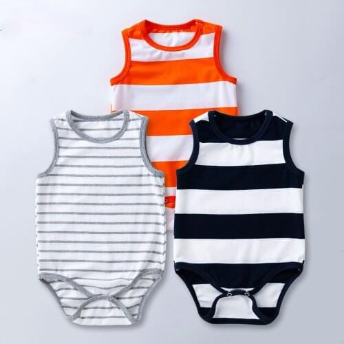 Summer Infant Baby Boys Girls Romper Muslin Sleeveless Newborn Rompers Fashion Baby Clothing