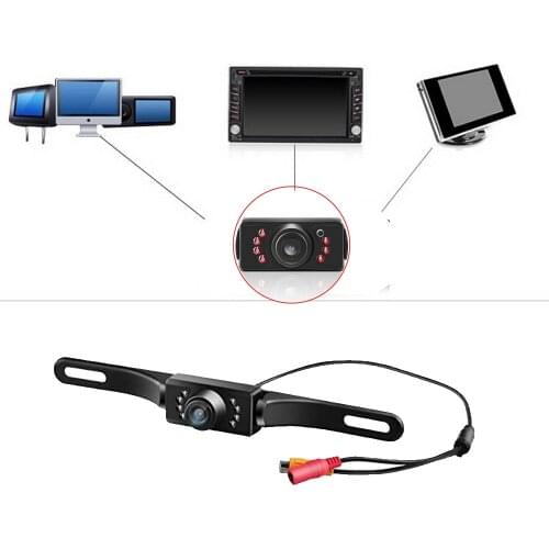 Hot sell night vision 2.4G Wireless for GPS License Plate Frame Waterproof Car Rear View Reversing Camera