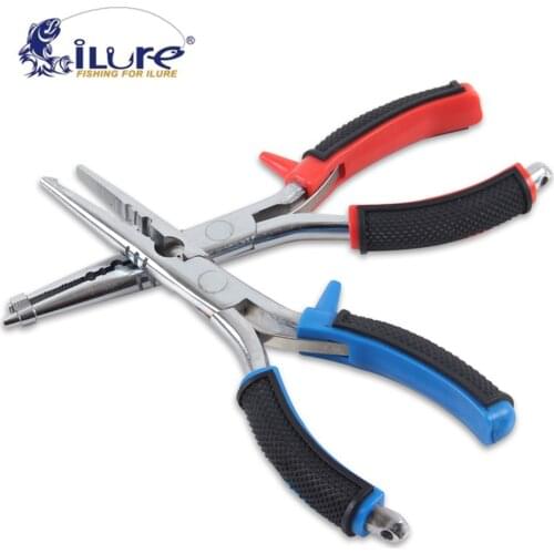 ILure Multifunction Stainless Steel Fishing Pliers Scissors Hooks Tools Remover Line Cutter Lead Fishing Tool
