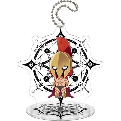 New Arrived 9cm Fate/Grand Order FGO Action Figure Anime Toy Transparent Acrylic Toys Key Chain Cute Decorative Ornaments