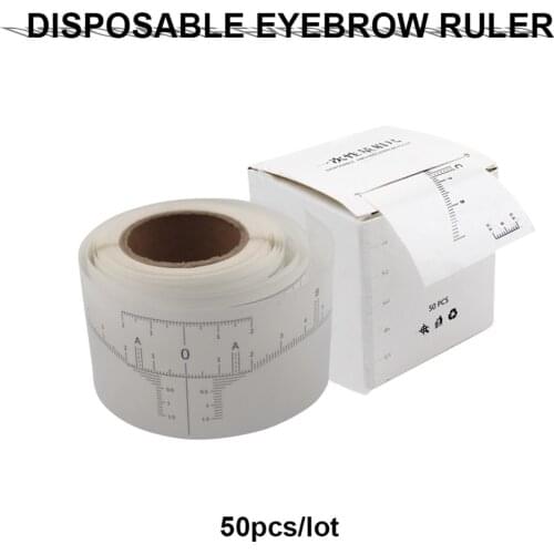 Disposable Eyebrow Stencil Makeup Microblading Measure Tattoo Ruler Beauty Tool Eye Brow Stencil Eyebrow Line Profesional