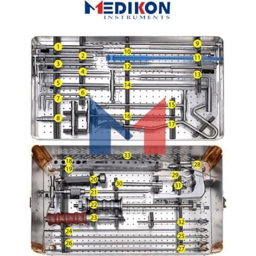 New German Reversed Femoral & Gama Intramedullary Nail Instruments Set spine spinal orthopedic implants bone ortho surgery set