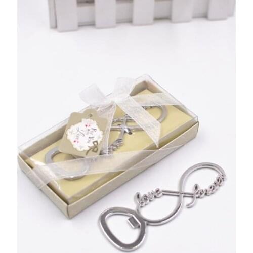Zinc alloy infinity love forever beer bottle opener wedding opener favors and gifts for party supplies SN360