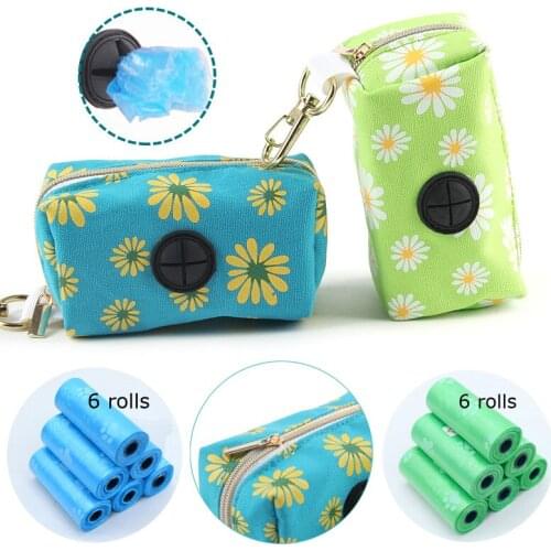 Portable Dog Poop Waste Bag Dispenser Pouch Puppy Cat Pick Up Poop Bag Holder Outdoor Pet Supplies Garbage Bags Organizer