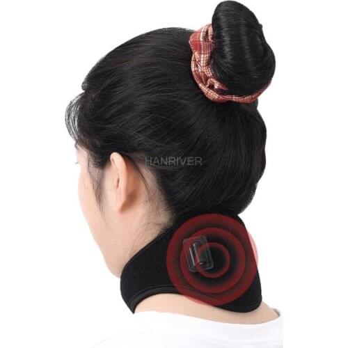 Cervical neck brace unisex portable infrared magnetic electric heating household USB mini fever neck guard