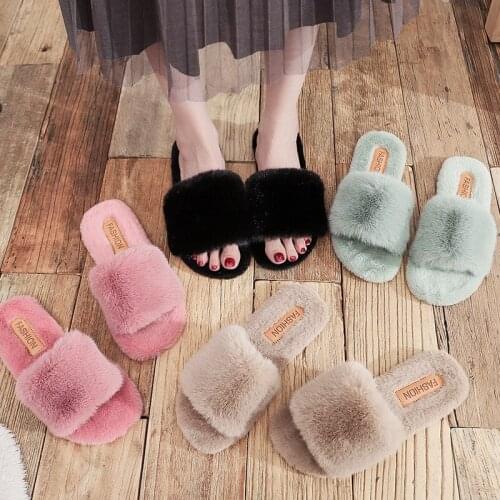 Fur Slides and Purse Set Mules Shoes Women Slippers Women Flip Flop Platform Cute Sandals Furry Slides Fluffy Slippers Furry