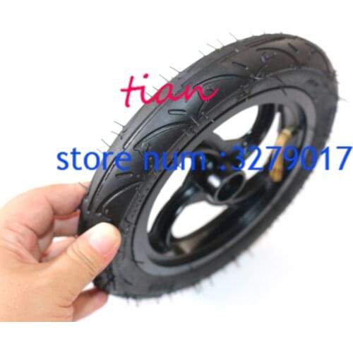 8x1 1/4 Aluminium Alloy Hub 32mm Width Inflated Tube Wheel 8" Pneumatic Wheel Inner Tube For Kickscooter Scooter Wheel