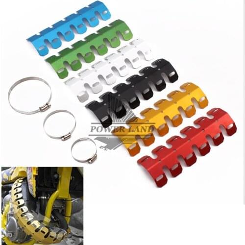 Universal Fit Motorcycle Exhaust Pipe Leg Protector Heat Shield Cover Dirt Bike For BMW R1200GS R1200GS F800GS F650GS G650GS