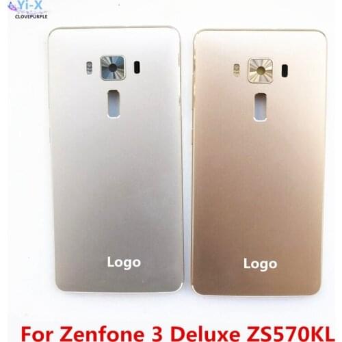 5pcs/lot Back Battery Cover For Asus Zenfone 3 Deluxe ZS570KL Z016D Battery Door Back Housing with Camera Lens