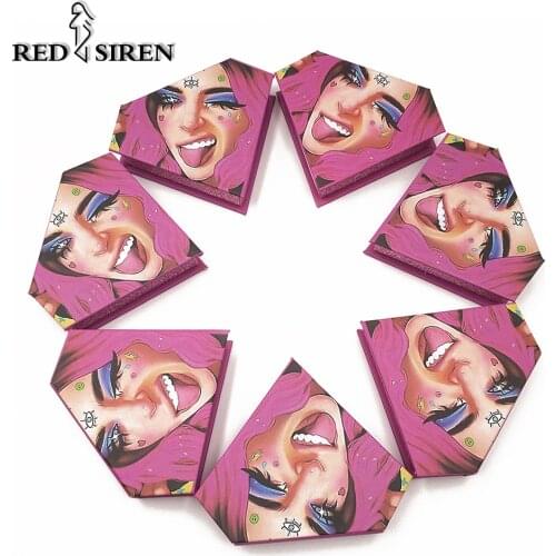 10-50 pcs Eyelash Packaging Wholesale Bulk Empty Diamond Lashes Box With Tray New Eyelash Box Packaging 25mm Eyelashes Package