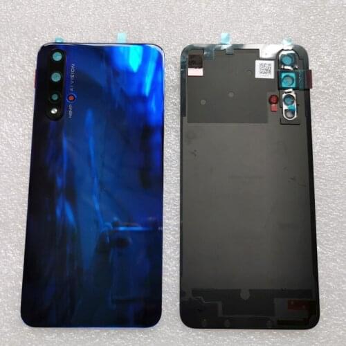 100% Original glass For Huawei Honor 20 Battery Housing Glass + Camera Glas Rear Battery Door Replacement Repair Spare Parts