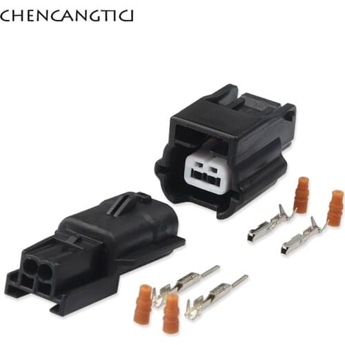 5 Sets 2 Pin Way Automotive Waterproof Electronic Connector Housing Wire Socket Female Male Plug 7282-8851-30 7283-8851-30