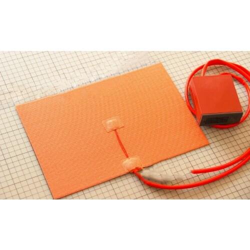 200mm X 300mm,600W 220V, w/ Digital Thermostat Controller Silicone Heater 3D Printer Heat bed