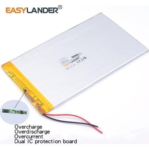 3380140 3.7V 5000mAh Rechargeable Li-Polymer Li-ion Battery For Bluetooth Notebook Tablet PC electronics safety lamp 3380140