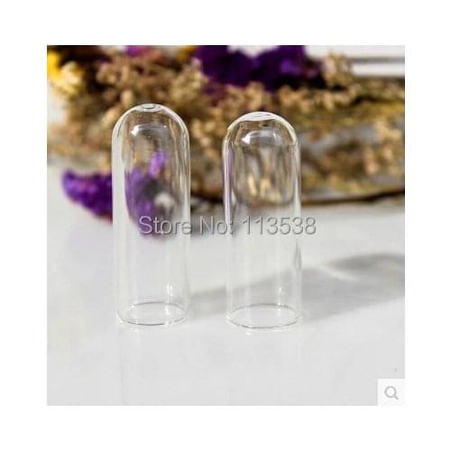 Free shipping! 50*18mm columnar glass globe glass ball cover vials DIY glass vial pendant Classic fashion necklaces & pendants