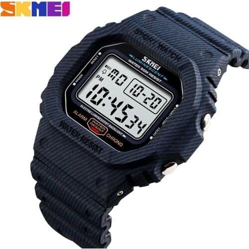 SKMEI 1471 Men Led Digital Watch Waterproof Outdoor Sport Watch Alarm Date Week Military Fashion Men Watch Relogio Masculino