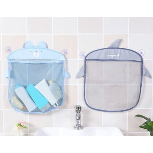 Baby Bathroom Mesh Bag Sucker Design For Bath Toys Kids Basket Cartoon Animal Shapes Cloth Sand Toys Storage Net Bag