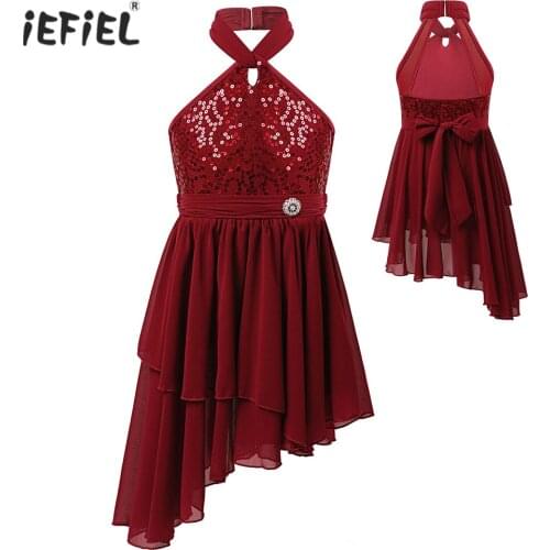 Kids Princess Dresses for Girls Sleeveless Sparkly Sequins Dress Girls Party Dance Dress Children Birthday Wedding Clothing