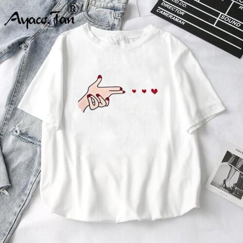 Women T-Shirts 2019 Summer New Cute Animal Girls Printed Tops Tee Female T-shirt Short Sleeve White tshirt for Lady Casual Top