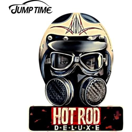 JumpTime 13cm x 10.5cm For Hot-Rod Auto Vinyl Sticker Car Bumper Windows Decal Waterproof Accessories