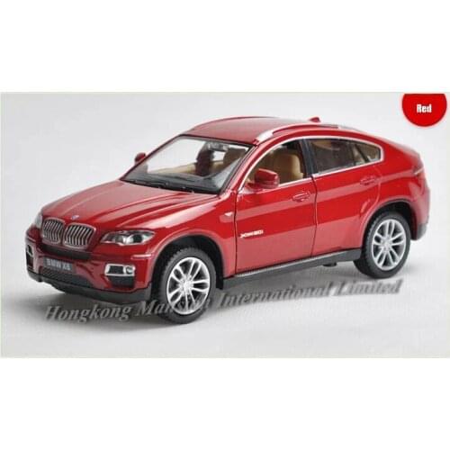 1:32 Scale Diecast Metal Alloy Luxury SUV Collection Car Model For TheBMW X6 Pull Back Toys Vehicle With Sound&Light