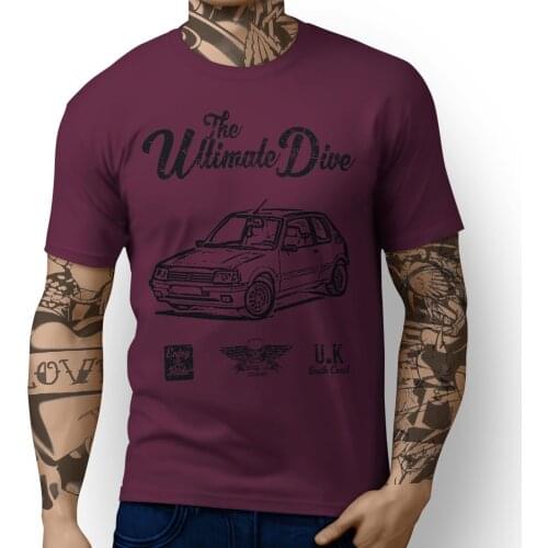 Fashion 2019 Top Tee Mens France Car 205 GTI Sporter Car T-shirt Print T Shirt