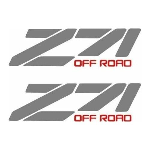For Z71 Chevy Truck 4x4 Off Road Silverado 1500 Sticker Vinyl Decal 2 set Car Styling