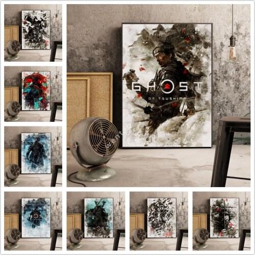 Ghost of Tsushima Posters And Print Wall Art Canvas Painting Famous Painting Art for Living Room Cuadros Decor