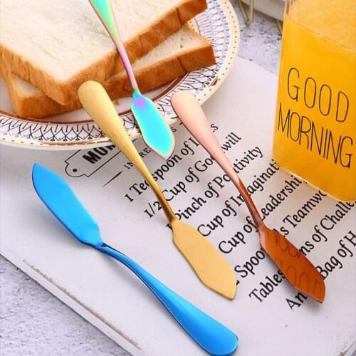 Stainless Steel Butter Knife Toast Bread Knife Breakfast Tool Cheese Dessert Jam Spreaders Western Cutlery Kitchen Tableware