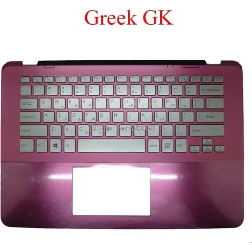 Laptop Palmrest Backlit GK CZ RU PO BG SL HU keyboard For SONY For VAIO SVF14A SVF14A15ST SVF14A1C5E SVF14A1M2E SVF14A1S9R