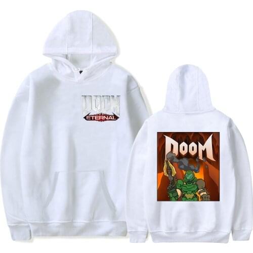 Peculiar 2019 New Doom Eternal Hoodie Men/Women Harajuku Casual Hot Game Hoodies Print Doom Eternal Sweatshirt Streetwear Top