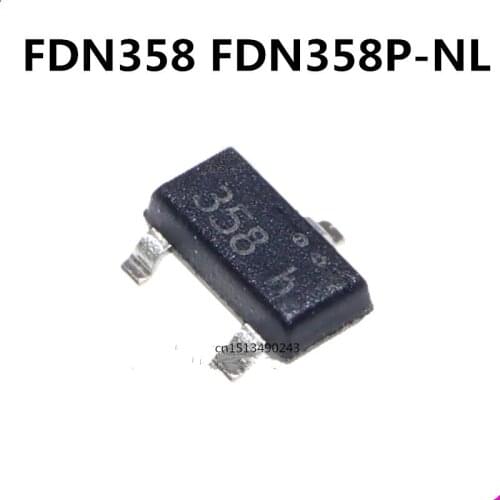 Original 50pcs/ FDN358 FDN358P-NL 358 SOT23
