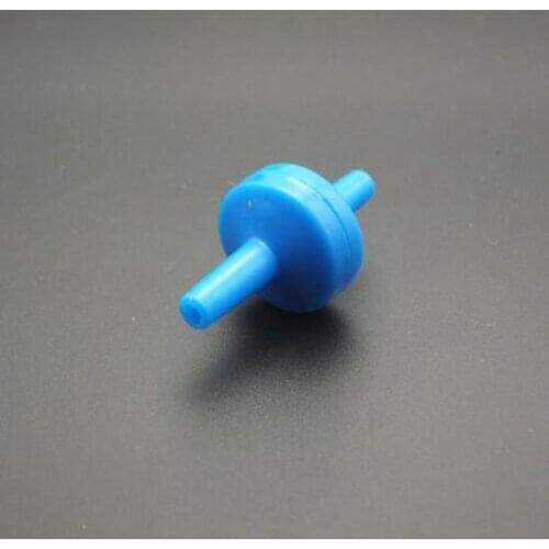 4.5mm OD Plastic Hose Barb Blue One Way Non-return Check Valve Pipe Fitting Tube Connector for Water Gas Liquid