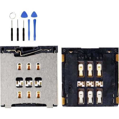 SIM Card Connector sim Socket Holder SIM Card Slot Socket Repair Kit Gift FOR IPhone 6