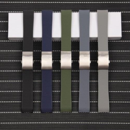 21mm Rubber Silicone Watch Strap Waterproof Watchband for Longines master Conquest HydroConquest L3 Black Blue Grey Accessories