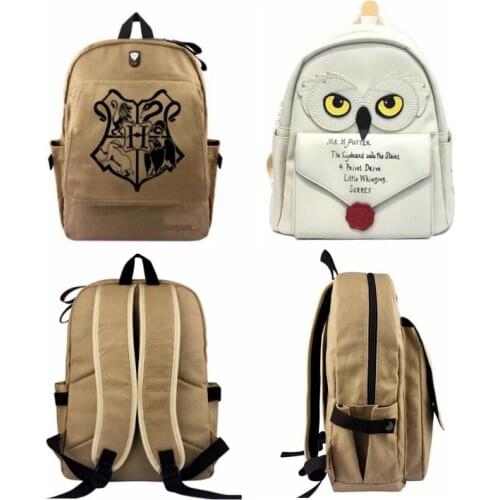 Hot Harried Owl Backpack Bags Student Magic School Bag Men Women Couple Potter Travelling bag high capacity Bag Birthday Gift