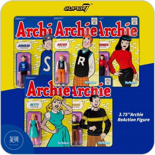 Super7 Archie Betty Reggie US Anime Action Figures 3.75inch Collectible figurines Halloween Gift Toys for children