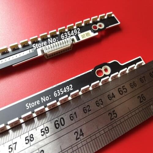 2pieces/lot 68cm LED Backlight strip 76/80LEDs For Samsung 55 inch TV UA55ES6100J UA55ES7000J UA55ES8000J 2012SVS55