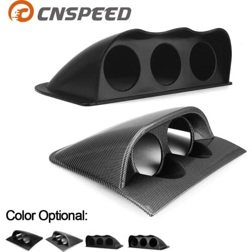 Universal black carbon Fiber 2 inch 52mm dash board dual Triple gauge pod color Gauge Pod Mount Holder