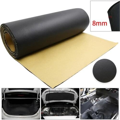 UXCELL 8mm Thick Cotton Blends Car Soundproof Cotton Insulation Foam Sound Absorption Hood Roof Fender Deadener Mat