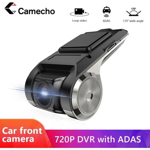 Camecho HD Dash Cam USB DVR Camera Dash Camera Car DVR ADAS Car DashCame USB Android Night Version Recorder Dash Camera 720P