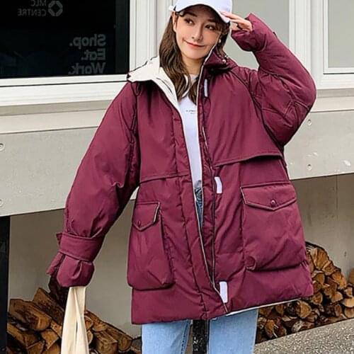 2020 New Korean Plus Size Clothes Long Parkas Winter Jacket Women Windproof Clothing Female Warm Winter Coat Women Tops DD099