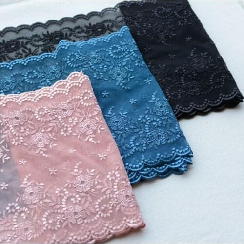 1 Meter 3 Colors Embroidered Lace Ribbon Handmade Lace Trim Patchwork Material DIY Garment Hometextile Sewing Accessories