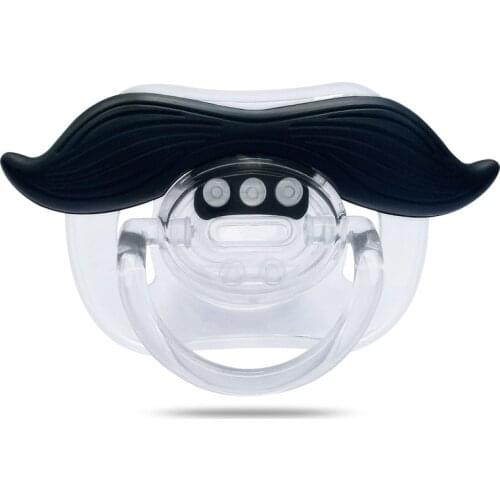1pcs Moustache Nipple Silicone Soother Pacifier Baby Kiss Pacifier Infant Toddler Pacifier Kiss Mouth Gifts Silicone Funny Sexy