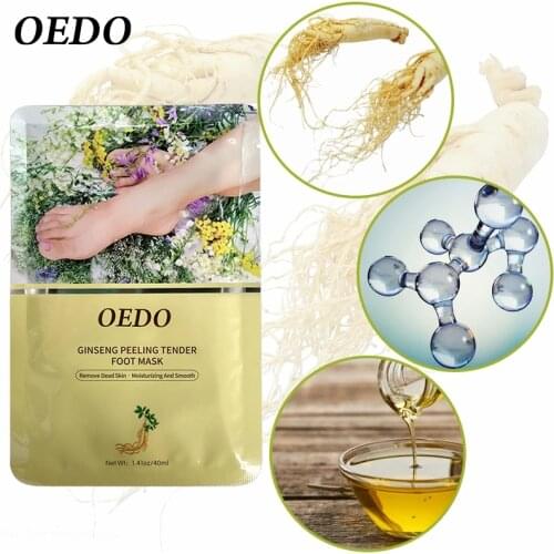 1 Bag=2pcs OEDO Foot Peeling Renewal Foot Mask Remove Dead Skin Smooth Exfoliating Socks Foot Care Socks For Pedicure