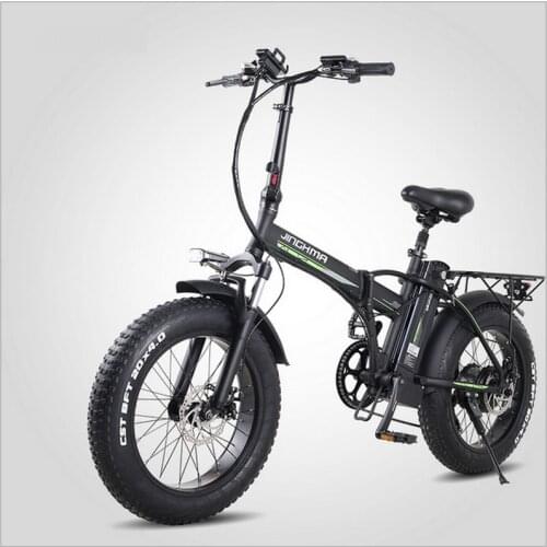 20 Inch Snow Beach Folding Electric Bicycle Lithium Battery Scooter Tandem Bicycle Off-Road Power Assisted Electric Vehicle