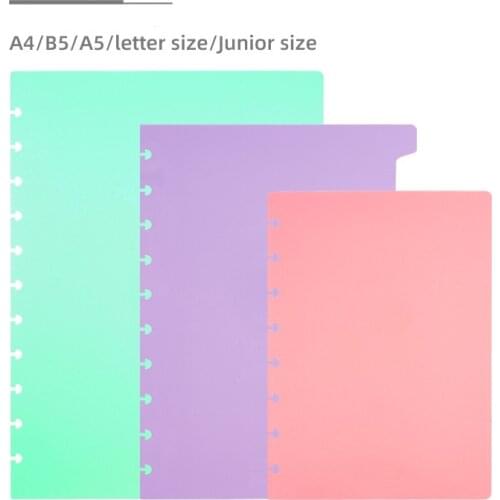 2020 mushroom hole A5 A4 B5 Junior letter size Notebook cover 2pcs t puncher accessories dividers kawaii Free shipping mint