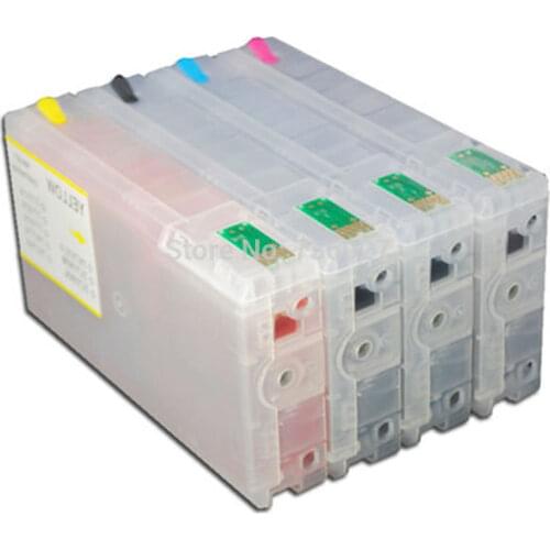 4X Empty Refillable ink CartridgeT6771 T6781 For Epson WP-4011 WP-4091 WP-4511 WP-4521 WP-4531 WP-4592 WP-4532 printer with chip