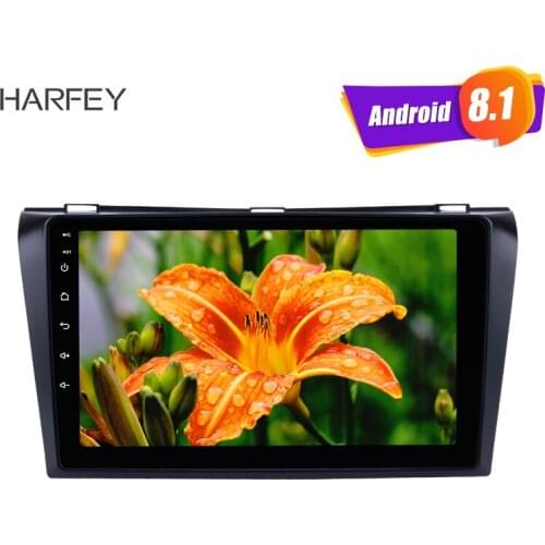 Harfey 9 inch Android 8.1 GPS Car Multimedia Player Radio 2Din For 2004-2009 Mazda 3 CAR Stereo support DAB+ TPMS head unit